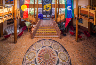 the building entrance to the centre of aboriginal studies