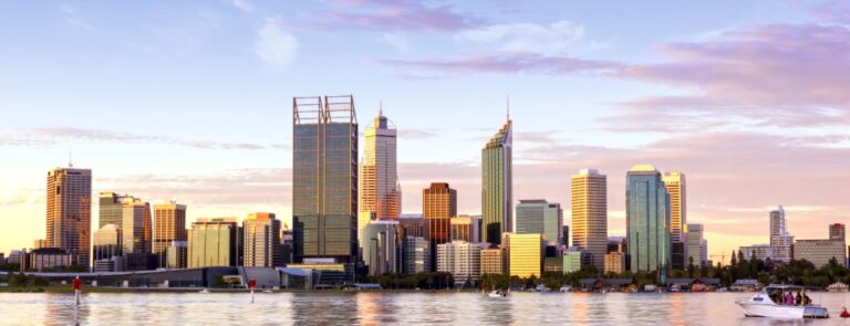 Perth City SKyline at Sunset Photograph